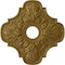 Ekena Millwork Peralta Ceiling Medallion (Fits Canopies up to 4 5/8"), Hnd-Painted Gold, 17 3/4"OD x 3 1/8"ID x 1"P CM17PEGLS - alternate 1